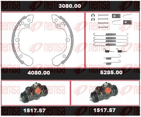 REMSA 3080.00 Brake Kit, drum brake