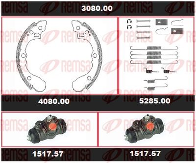 Brake Kit, drum brake REMSA 3080.00