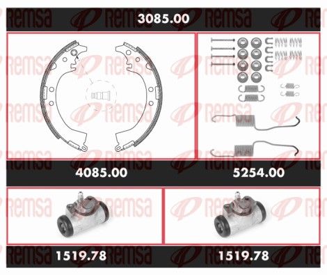 REMSA 3085.00 Brake Kit, drum brake