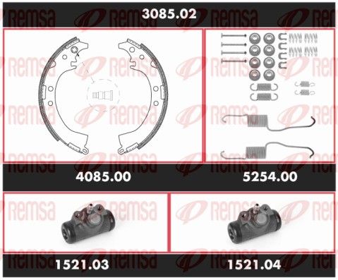 REMSA 3085.02 Brake Kit, drum brake