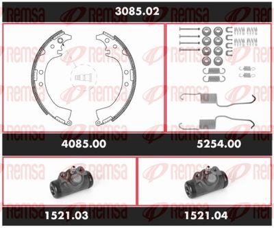 Brake Kit, drum brake REMSA 3085.02