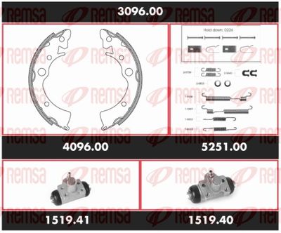 Brake Kit, drum brake REMSA 3096.00