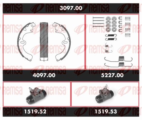 REMSA 3097.00 Brake Kit, drum brake