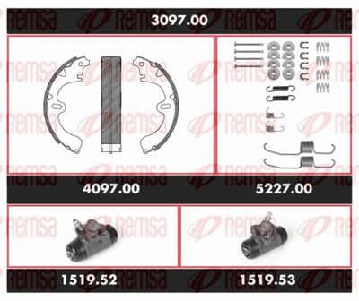 Brake Kit, drum brake REMSA 3097.00