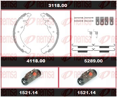 REMSA 3118.00 Brake Kit, drum brake