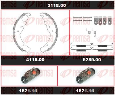 Brake Kit, drum brake REMSA 3118.00