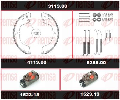 Brake Kit, drum brake REMSA 3119.00