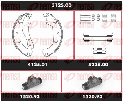 Brake Kit, drum brake REMSA 3125.00