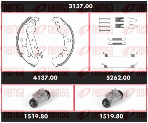 REMSA 3137.00 Brake Kit, drum brake