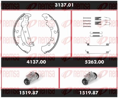 REMSA 3137.01 Brake Kit, drum brake