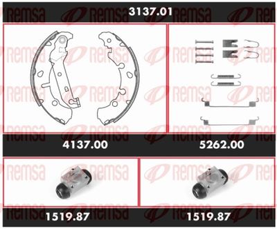 Brake Kit, drum brake REMSA 3137.01