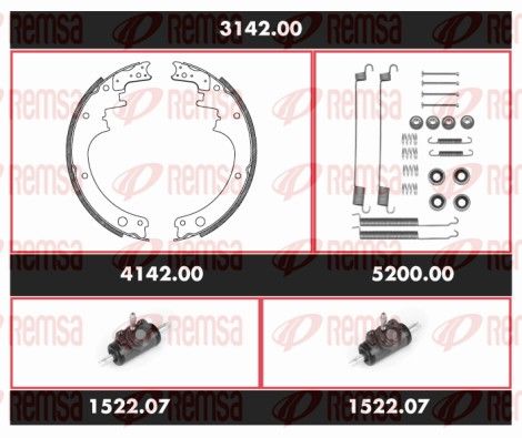 REMSA 3142.00 Brake Kit, drum brake