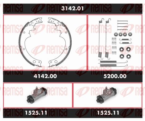 REMSA 3142.01 Brake Kit, drum brake
