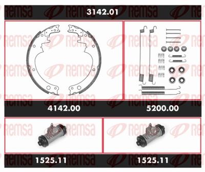 Brake Kit, drum brake REMSA 3142.01