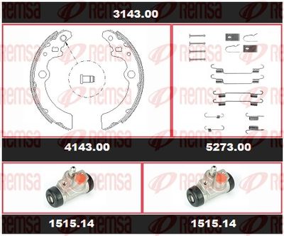 Brake Kit, drum brake REMSA 3143.00