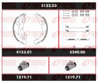 Brake Kit, drum brake REMSA 3152.03