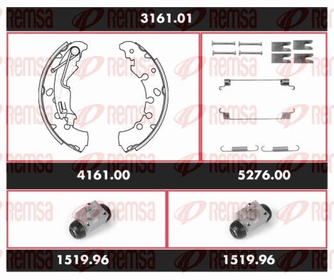 REMSA 3161.01 Brake Kit, drum brake