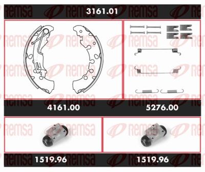 Brake Kit, drum brake REMSA 3161.01