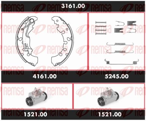 REMSA 3161.00 Brake Kit, drum brake