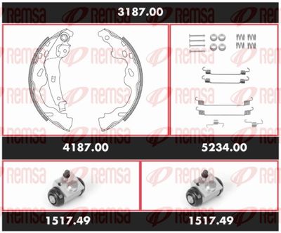 Brake Kit, drum brake REMSA 3187.00
