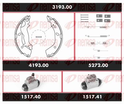 Brake Kit, drum brake REMSA 3193.00