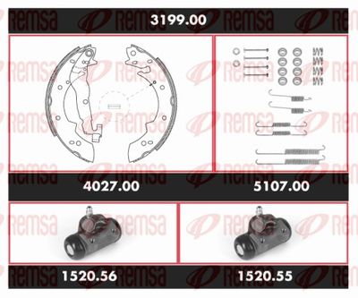 Brake Kit, drum brake REMSA 3199.00