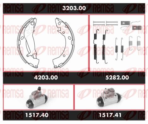 REMSA 3203.00 Brake Kit, drum brake