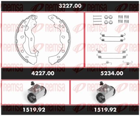 REMSA 3227.00 Brake Kit, drum brake
