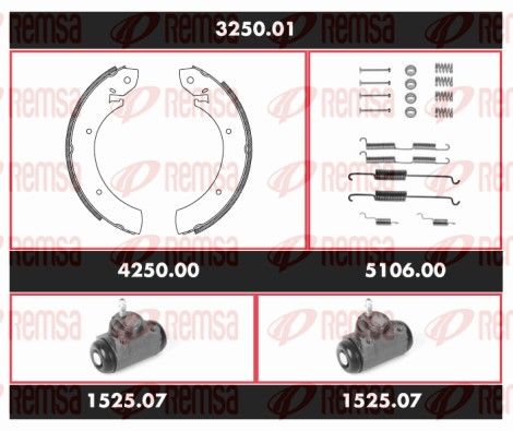 REMSA 3250.01 Brake Kit, drum brake