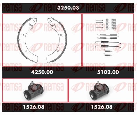 REMSA 3250.03 Brake Kit, drum brake