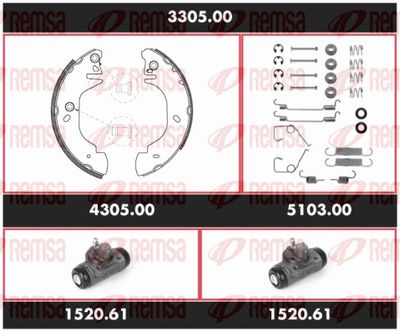 Brake Kit, drum brake REMSA 3305.00
