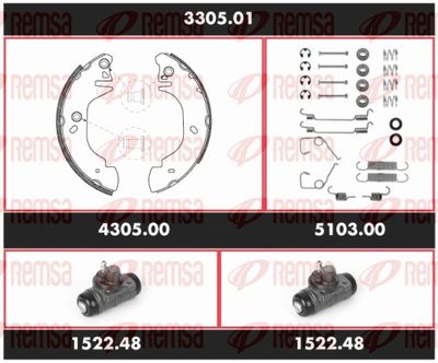 Brake Kit, drum brake REMSA 3305.01
