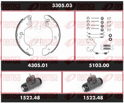 Brake Kit, drum brake REMSA 3305.03