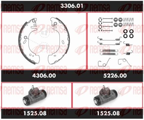 REMSA 3306.01 Brake Kit, drum brake