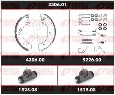 Brake Kit, drum brake REMSA 3306.01