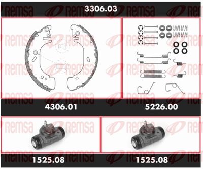 Brake Kit, drum brake REMSA 3306.03