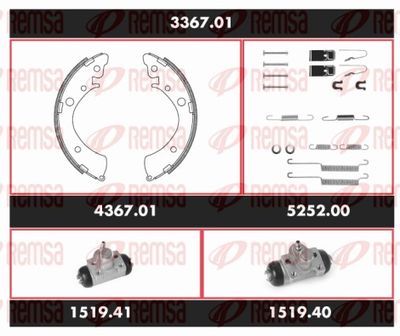 Brake Kit, drum brake REMSA 3367.01