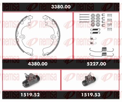 Brake Kit, drum brake REMSA 3380.00