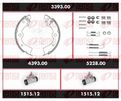 REMSA 3393.00 Brake Kit, drum brake