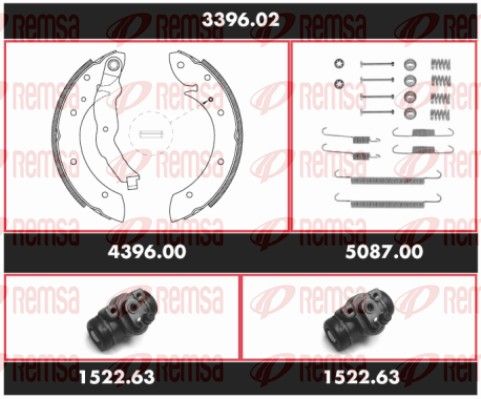 REMSA 3396.02 Brake Kit, drum brake