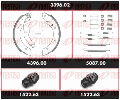 Brake Kit, drum brake REMSA 3396.02