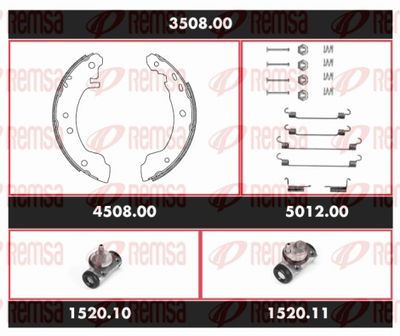 Brake Kit, drum brake REMSA 3508.00