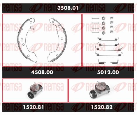 REMSA 3508.01 Brake Kit, drum brake