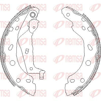 Brake Shoe REMSA 4001.00