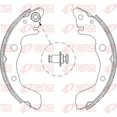 Brake Shoe REMSA 4009.00