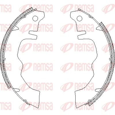 Brake Shoe REMSA 4012.01