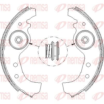 Brake Shoe REMSA 4015.01