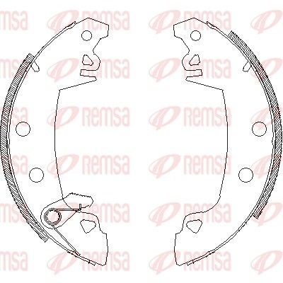 Brake Shoe REMSA 4017.03