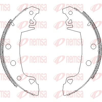 Brake Shoe REMSA 4017.07
