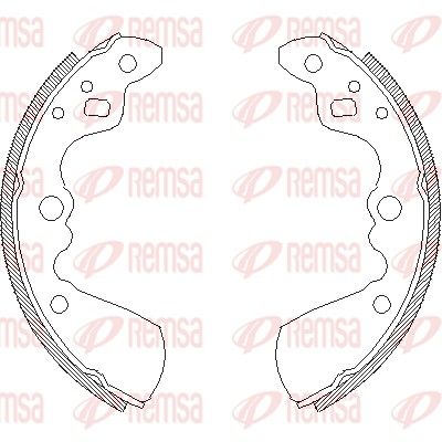 REMSA 4019.00 Brake Shoe